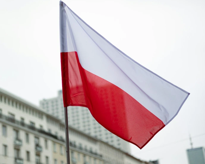The Polish flag symbolizing local compliance and legal residency